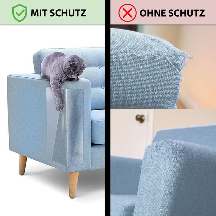 Image du produit Hermex Protection anti-griffes Film anti-griffes pour chats Protège-mur (Chat)