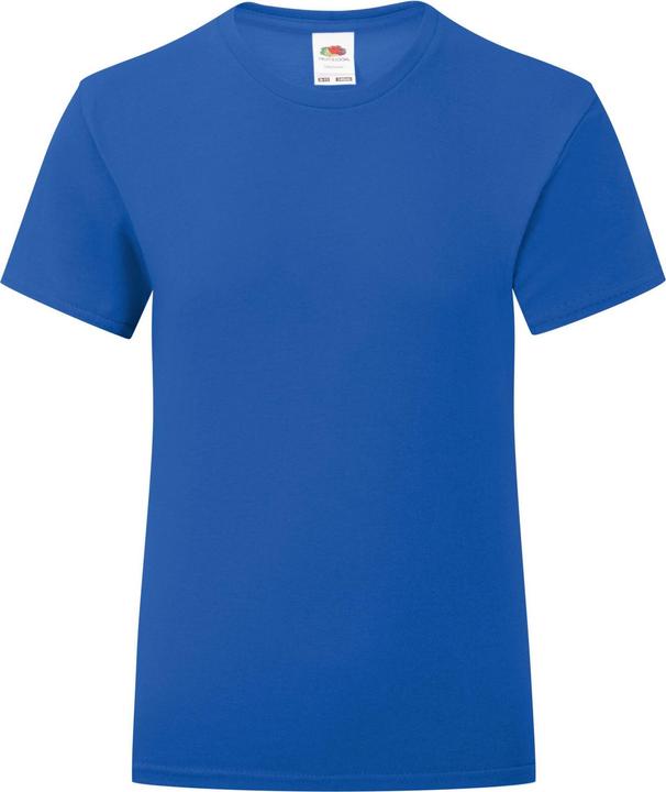 Actual product image Fruit of the Loom Girls Iconic Heather T-Shirt (116)