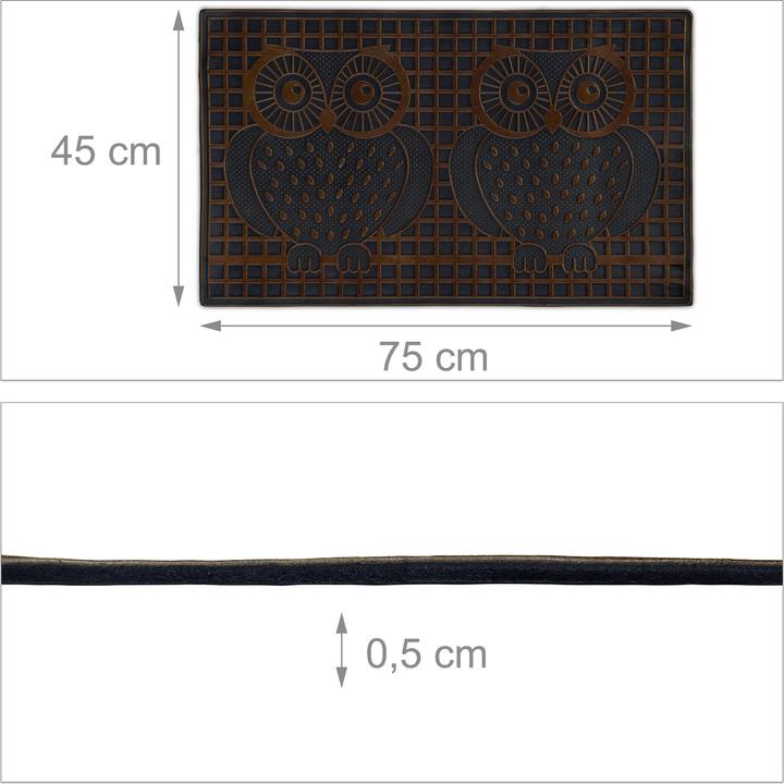 Immagine prodotto Relaxdays Zerbino gomma-esterno (75 x 45 x 0,5 cm)