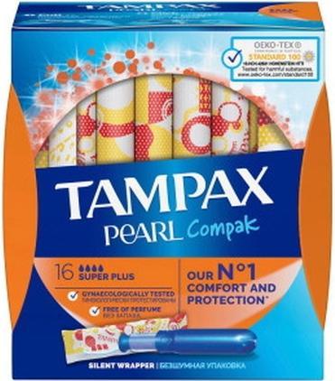 Produktbild Tampax Compak Pearl Super Plus Tampons - 8 Count (8 x)