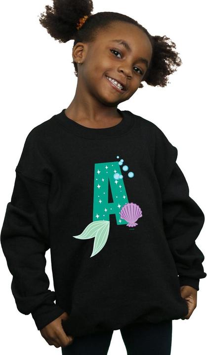 Actual product image Disney Girls Alphabet A Is For Ariel Sweatshirt (152, 158)
