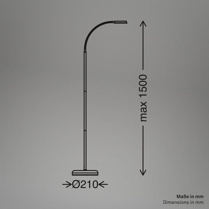 Image du produit Briloner MEGG LED Homeoffice Stehleuchte - Beige (800 lm)