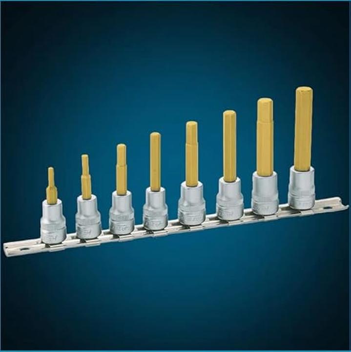 Actual product image HAZET Socket set 8801/8H ∙ Square, hollow 10 mm (3/8 inch) ∙ Inside hexagon profile ∙ 3 - 10 ∙ Numb…