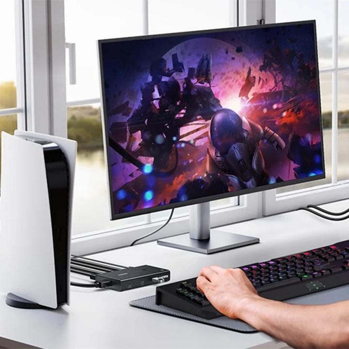 Actual product image Ugreen Switch 2in1 KVM AK502 HDMI 2.0