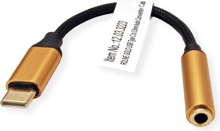Actual product image Roline USB type C - 3.5mm socket (Jack adapter)