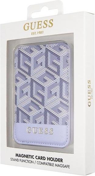 Immagine prodotto Guess Portafoglio Card Slot GUWMSHGCFSEB MagSafe GCube a righe niebieski/blu
