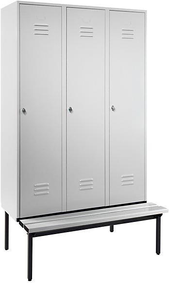 Actual product image Wolf Clothes locker with bench underneath (120 cm, 214 cm)