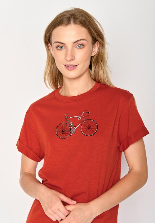 Actual product image Greenbomb Women's Bike Italy Stop T-Shirt (XS)