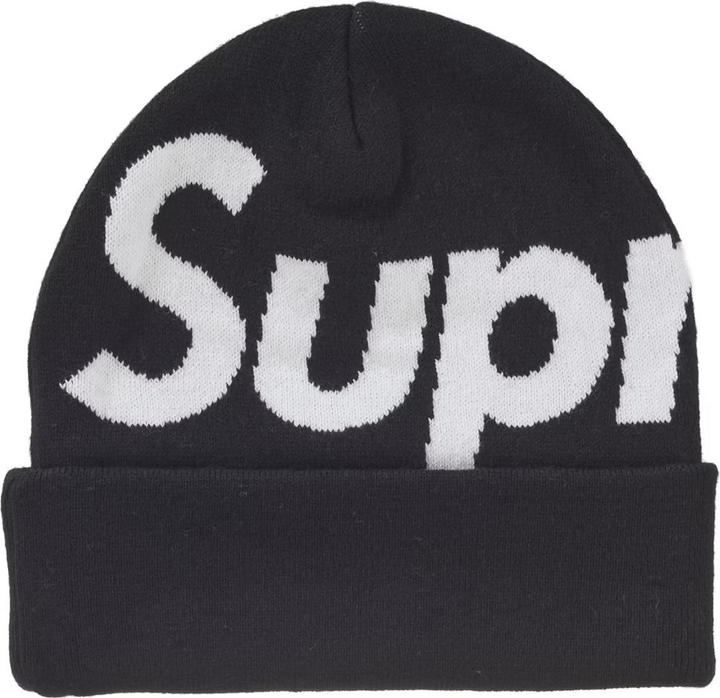 Image du produit Supreme Big Logo Beanie (FW24) Black (Taille unique)