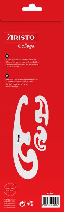Produktbild Aristo Burmester Kurvenlineal-Satz (35 cm, Kunststoff)