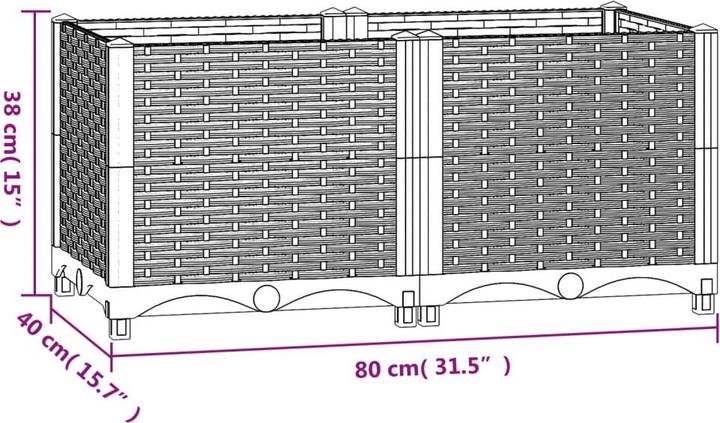 Immagine prodotto vidaXL Hochbeet