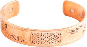 Berk Kupfer Magnetarmreif Blume des Lebens, gross (Kupfer)