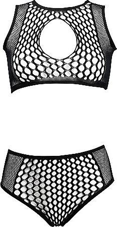 Image du produit Le Désir Duo Net Key-Hole Bra Set (Taille unique)