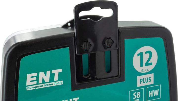 Immagine prodotto ENT European Norm Tools Cassetta di frese ENT HW da 12 pezzi in confezione di plastica