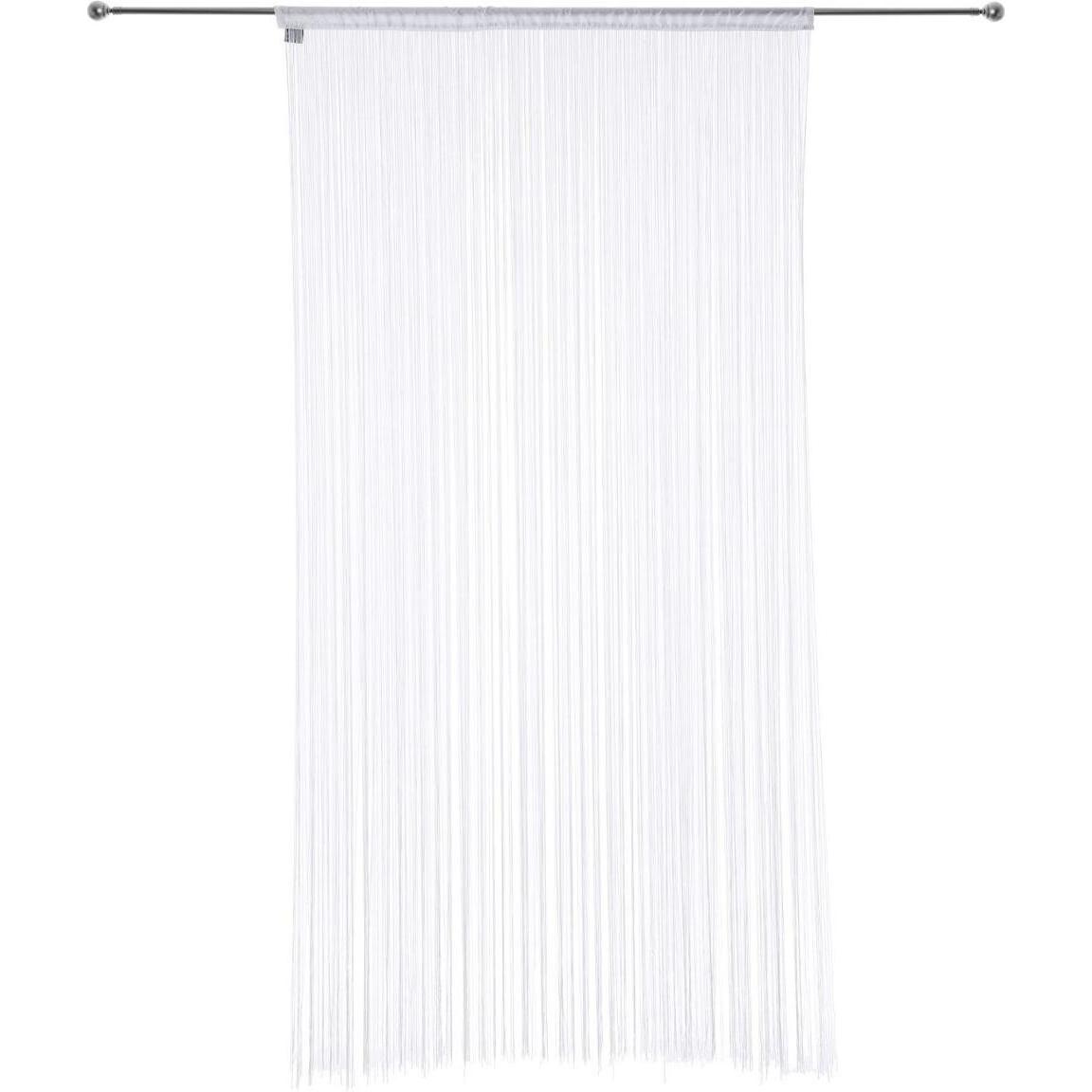 Atmosphera, Vorhang, CURTAIN WHITE THREAD 90X200 D (90 x 200 cm)