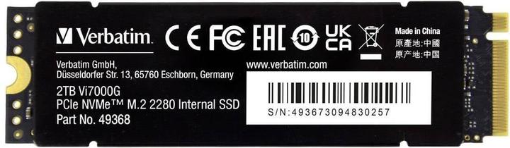 Produktbild Verbatim Vi7000 (2000 GB, M.2 2280)