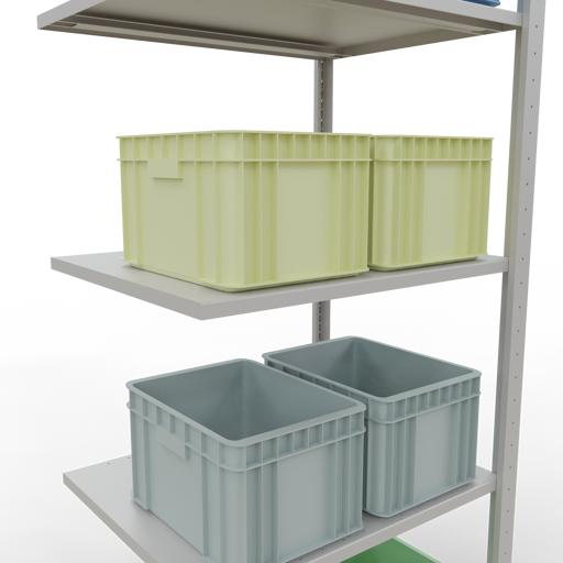 Image du produit Schulte Lagertechnik Système enfichable Élément suivant MULTIplus150 avec traverse de longueur