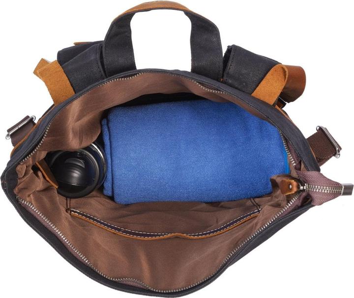 Image du produit Only-Bags.Store Sac à dos en toile, sac à dos en cuir durable, sacoche moderne pour ordinateur portable de 17 (16 l)