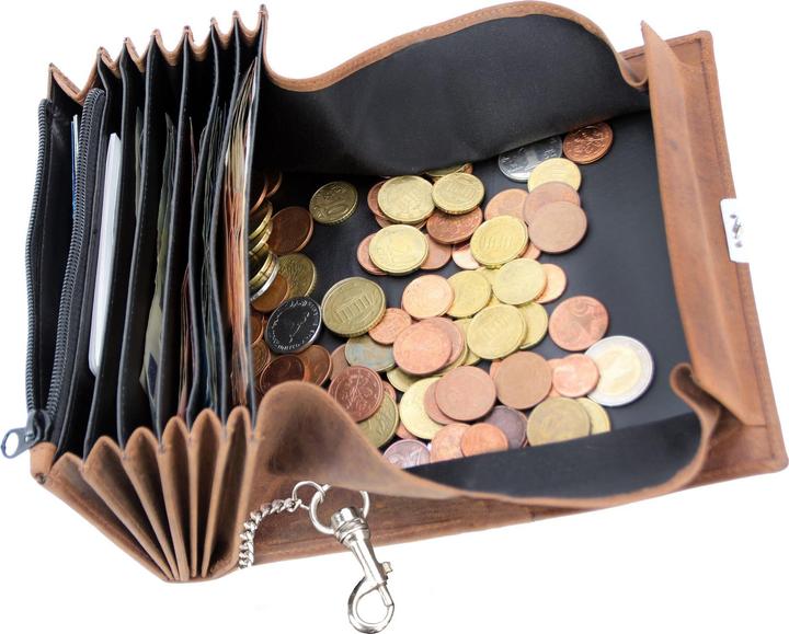 Actual product image Alassio Leather waiter's wallet 18.5 cm