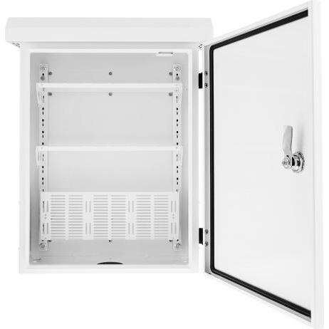 Deltaco låsbart väggskåp, 350x140x450m, Serverschrank, Weiss
