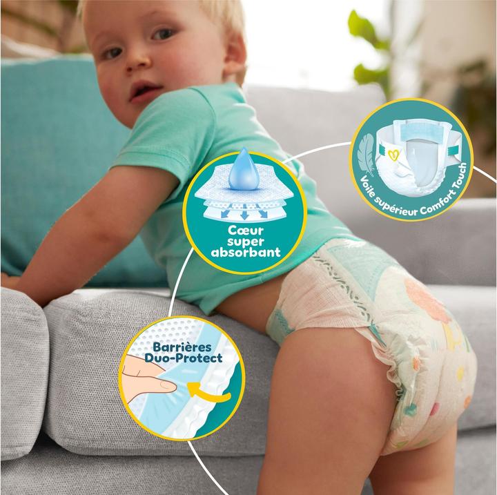 Image du produit Pampers Baby-Dry (Taille 7, Pack mensuel, 132 pcs)