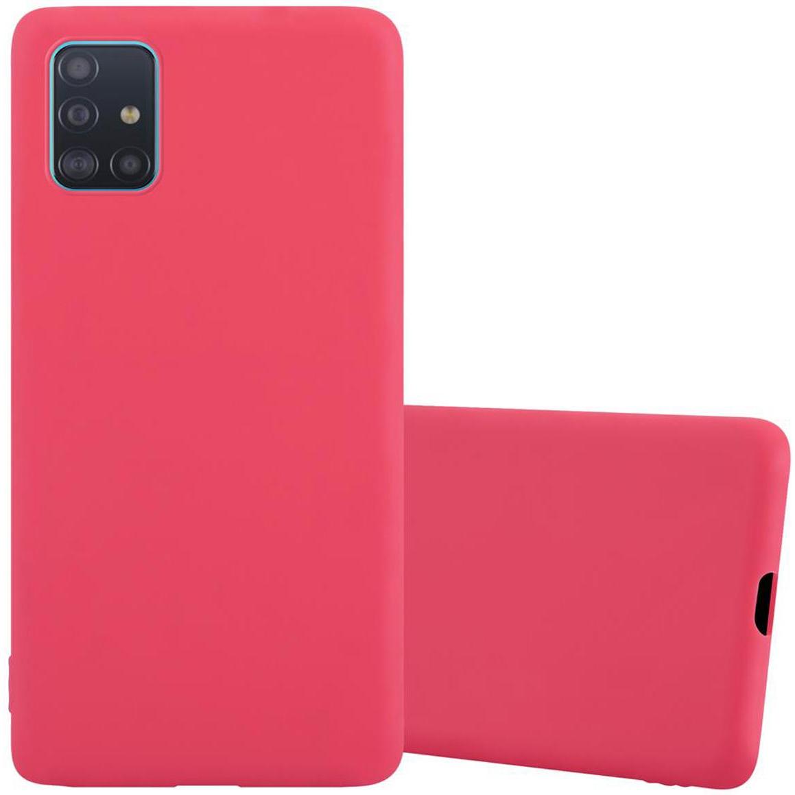 Cadorabo TPU Candy Cover (Samsung Galaxy A51 5G), Smartphone Hülle, Rot