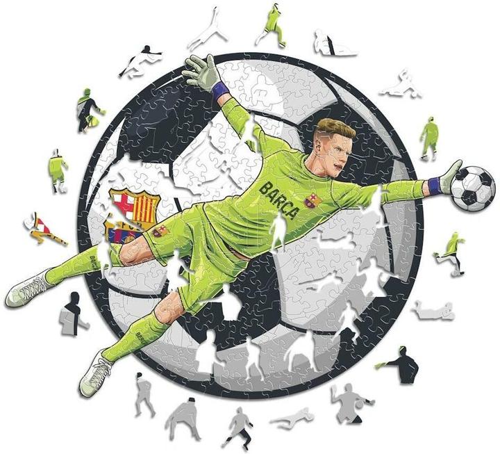 Produktbild Iconic FC Barcelona - Ter Stegen - Holz Puzzle Grösse M (270 Teile) (270 Teile)
