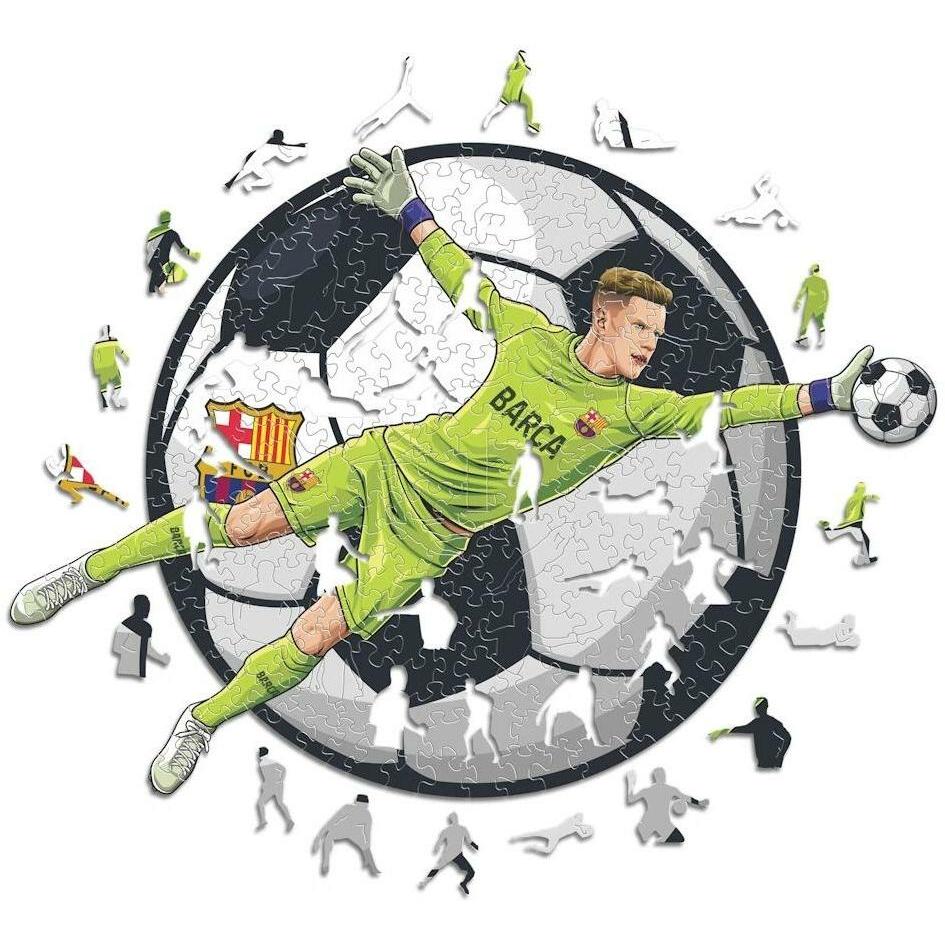 Iconic FC Barcelona - Ter Stegen - Holz Puzzle Grösse M (270 Teile) (270 Teile) (BARCATERSTEGENM)