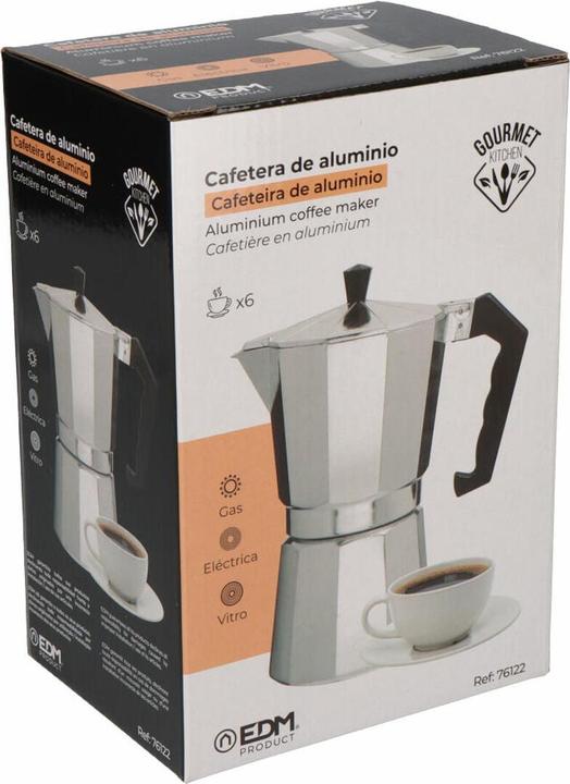 Produktbild EDM Italienische Kaffeemaschine Aluminium 6 Tassen