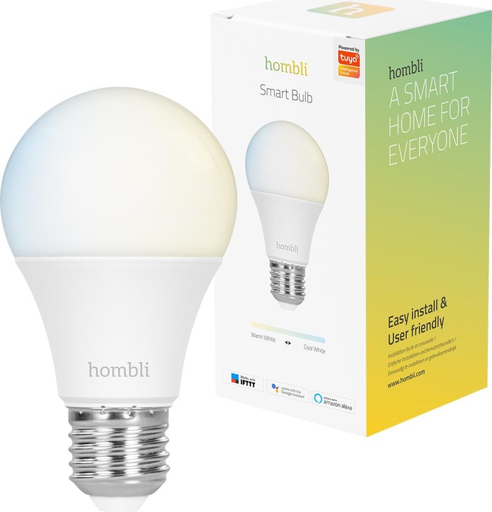 Produktbild Hombli Smart Bulb CCT (E27, 9 W, 800 lm, 1 x, F)