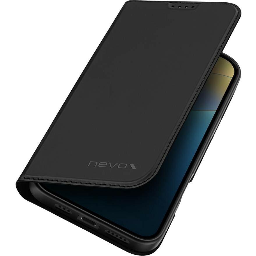 Thumbnail - Nevox Booktasche iPh 16 6.1 (Apple iPhone 16), Smartphone Hülle, Schwarz