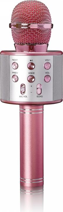 Image du produit Lenco Karaoke-Mikrofon mit Bluetooth-Lautsprecher, USB- und Micro SD-Player