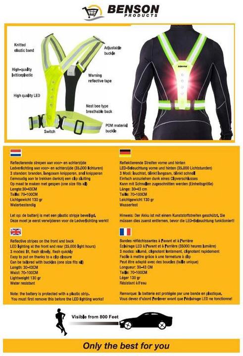 Produktbild Benson Sicherheitsweste (One Size)