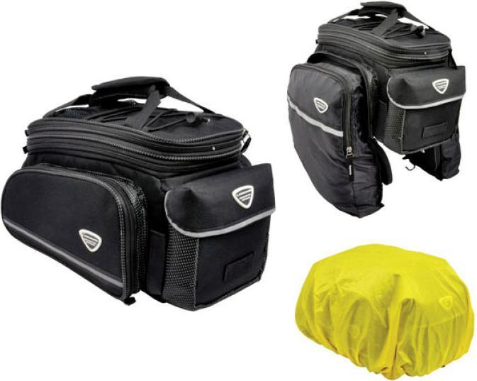 Actual product image Longus Pannier Rack Bag Increaser, Sz Quick-Fix Fastening (Luggage carrier bag)