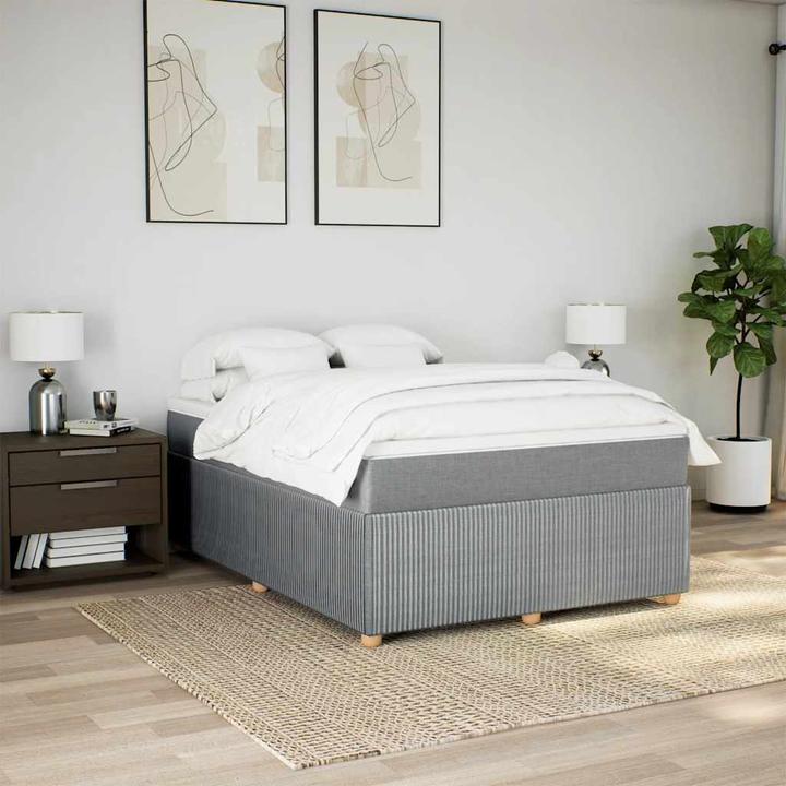 Produktbild VidaXL Bo x springbett mit Matratze 160 x 200 cm Stoff (160 x 200 cm)