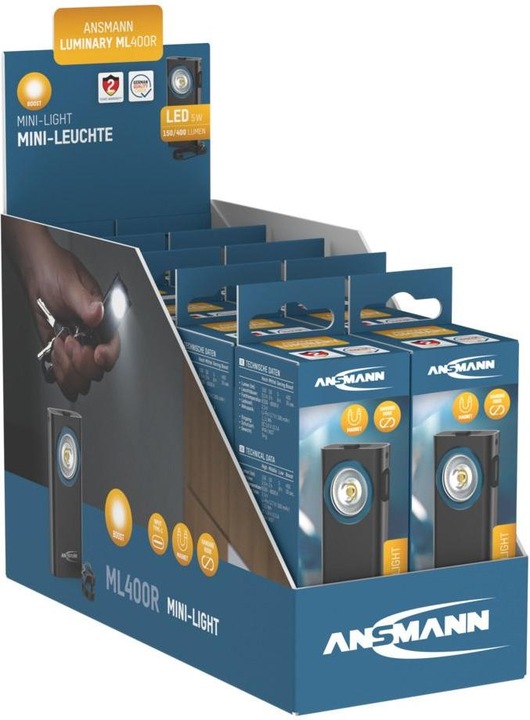 Immagine prodotto Ansmann Mini lampada 5W, USB-C, modalità boost 400lm (6 cm, 400 lm)