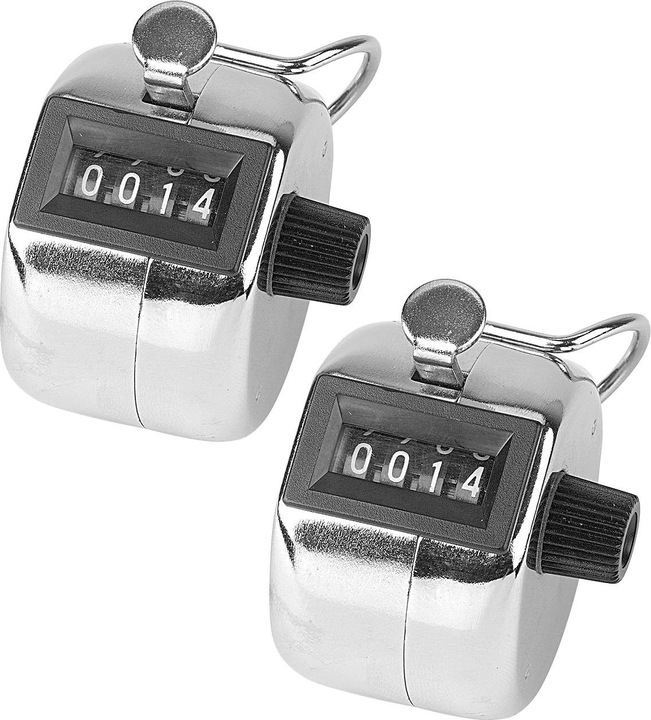 Produktbild Infactory Handzähler aus Metall, 2er-Pack