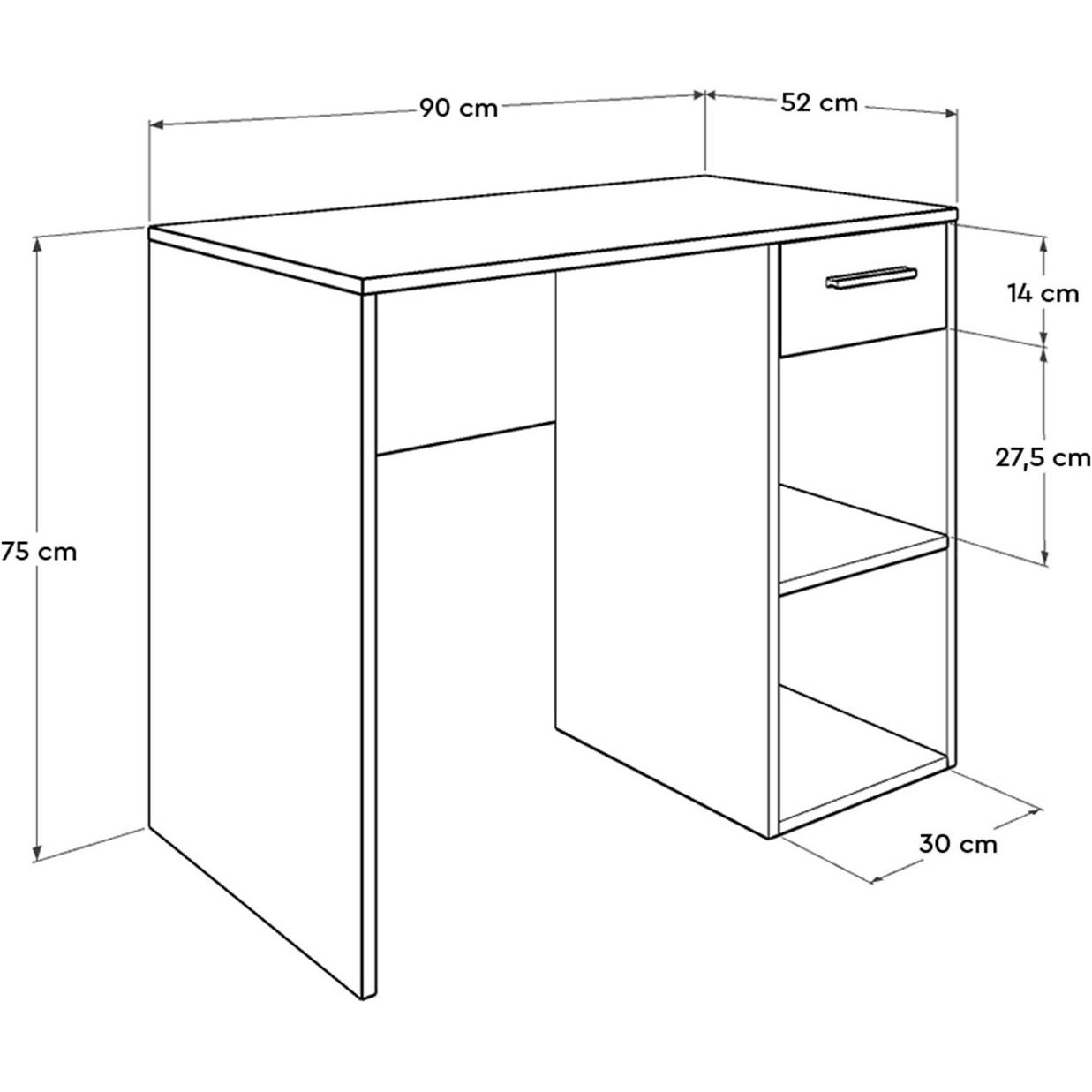 Thumbnail - Kalune Design, Schreibtisch, Jamie (90 x 75 x 52 cm)