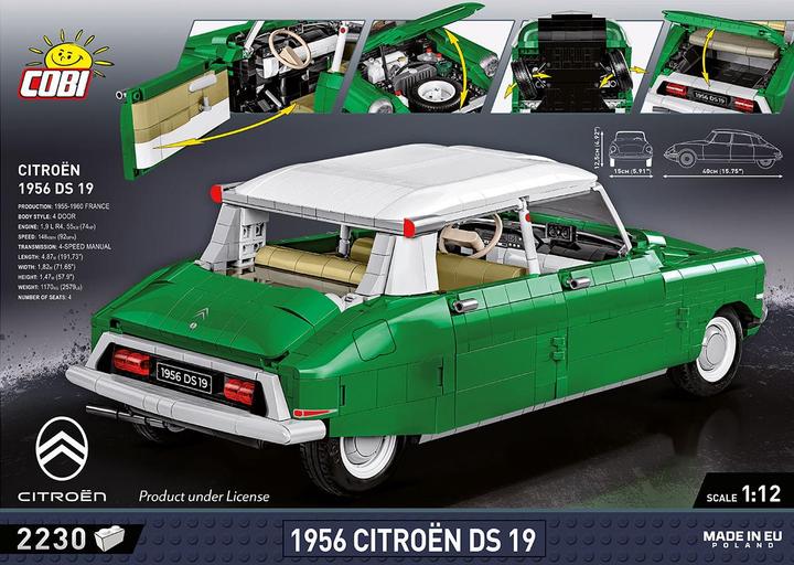 Image du produit Cobi Citroën DS 19 1956 / 2230 pcs