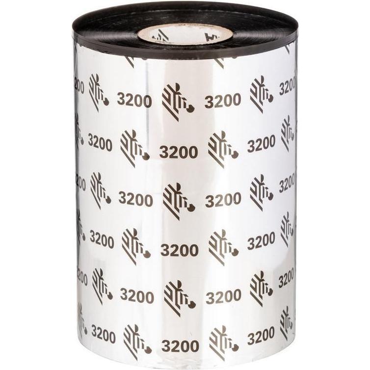 Zebra, Beschriftungsband, Ribbon 3200 Wax/Resin (8 cm, Schwarz)