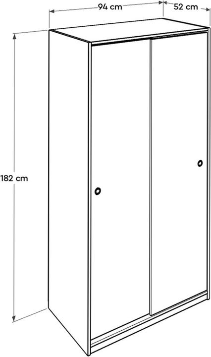 Actual product image Kalune Design Alvin (94 x 182 x 52 cm)
