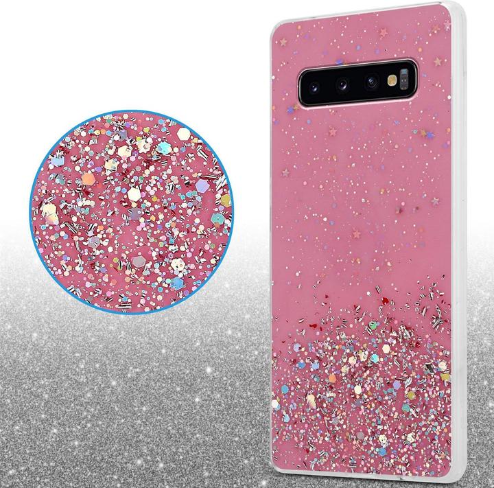 Actual product image Cadorabo TPU cover sparkling glitter (Samsung Galaxy S10)