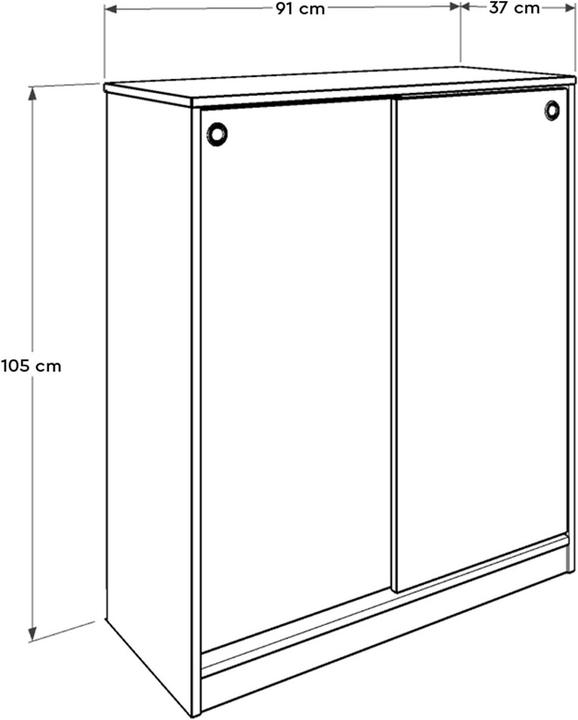 Immagine prodotto Kalune Design Judson (91 x 37 x 105 cm)
