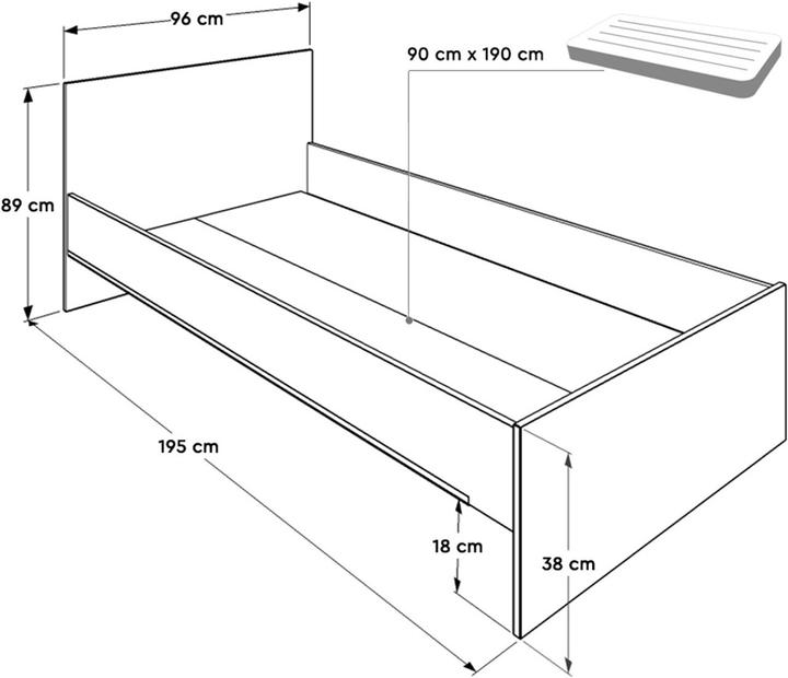 Image du produit Kalune Design Jamari (90 x 190 cm)