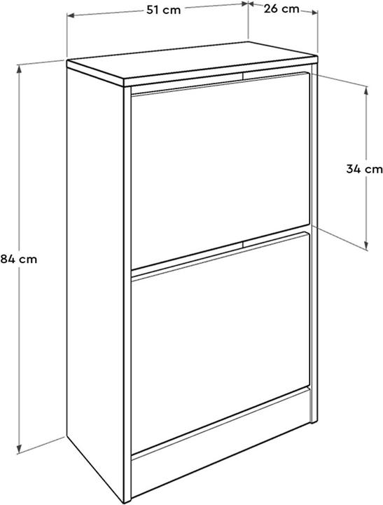 Immagine prodotto Kalune Design Eloise (51 x 84 x 26 cm)