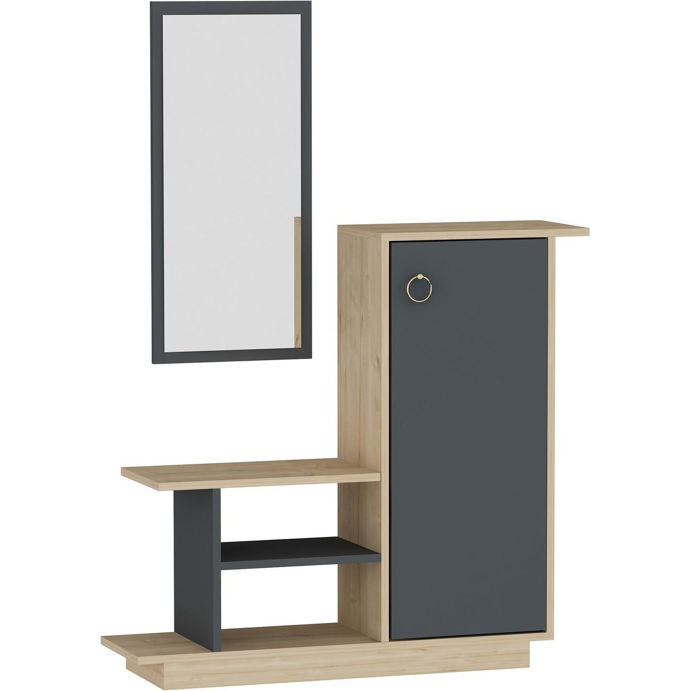 Kalune Design Braun Garderobe + Kleiderstange, Julianna