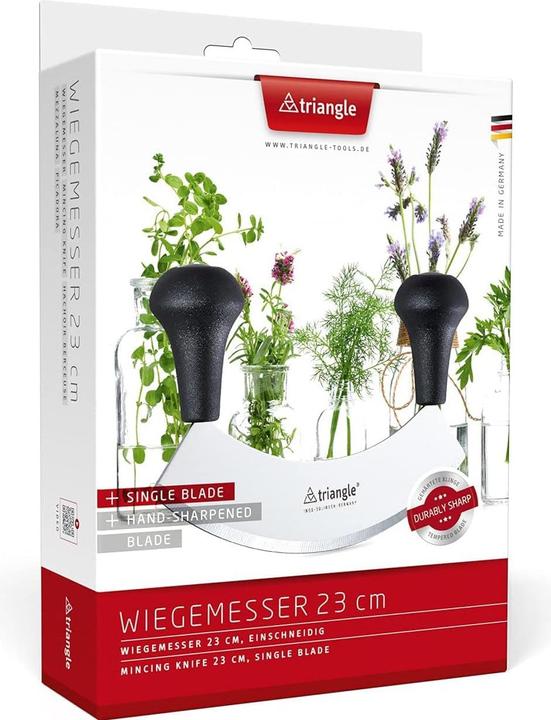 Produktbild Triangle Wiegemesser 23cm, einschneidig, gehärtet i.K. (23 cm)