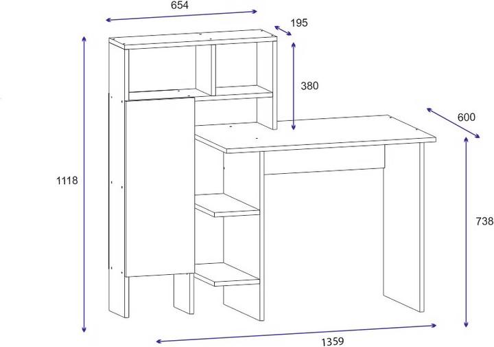 Actual product image Kalune Design Cillian (119.70 x 60 x 111.80 cm)