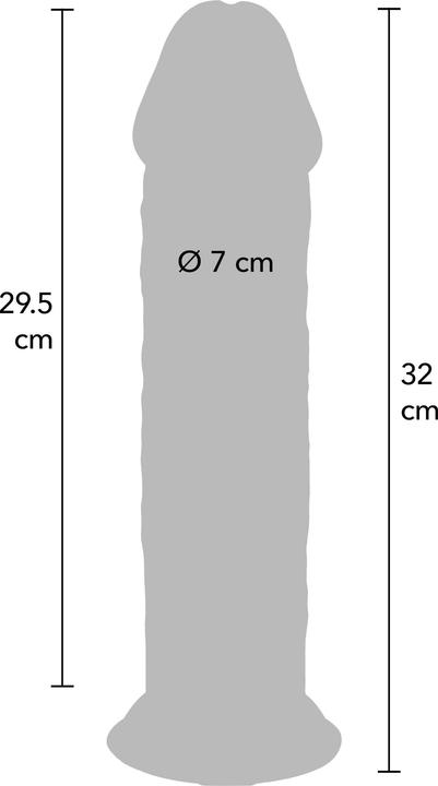 Image du produit ToyJoy Deluxe Dual Density Thick Dong TPE 32 cm