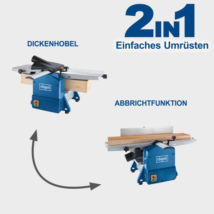 Produktbild Scheppach HMS1070 Abricht- / Dickenhobelmaschine